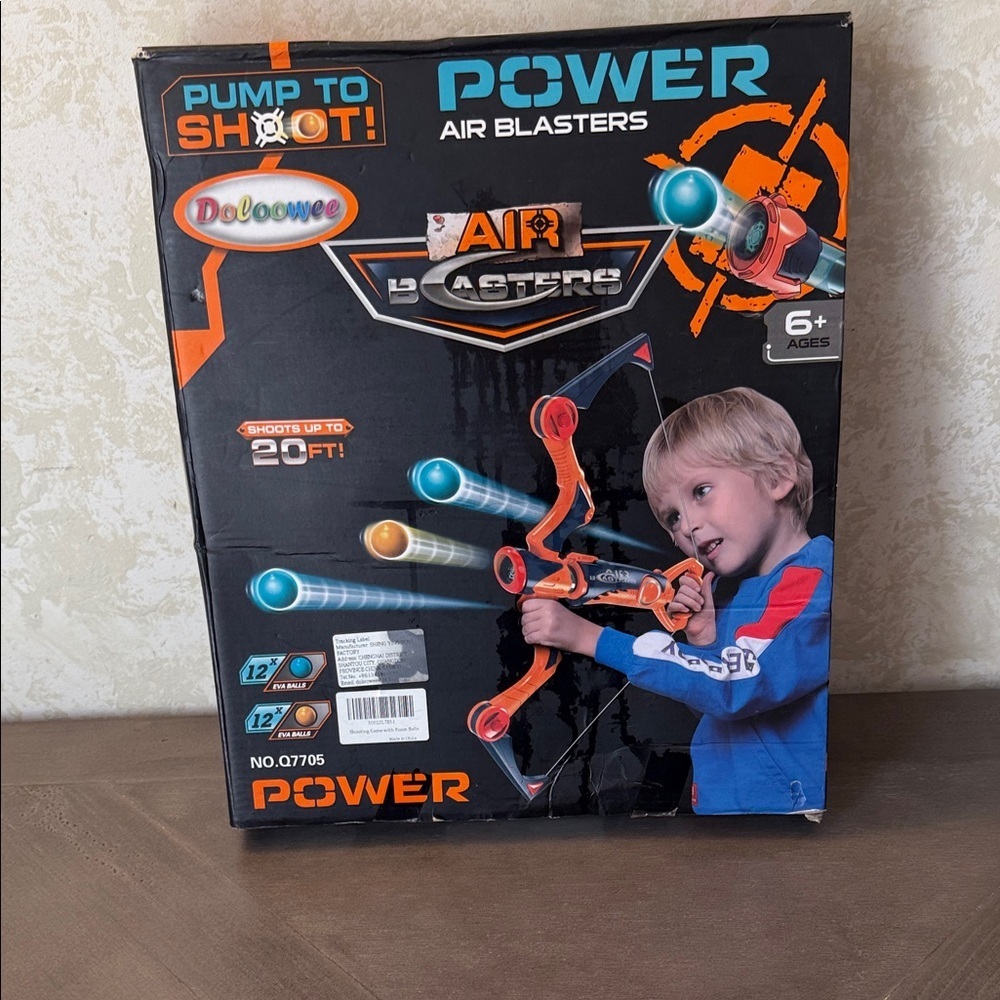 Power Air Blasters Toy - Orange and Blue